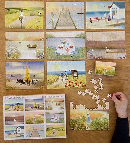 Vissevasse Puslespil - 9x104 Brikker - Summer Moments