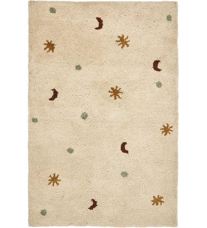 Ferm Living Gulvtæppe - Uld - Skye- 80x120 cm - Parchment
