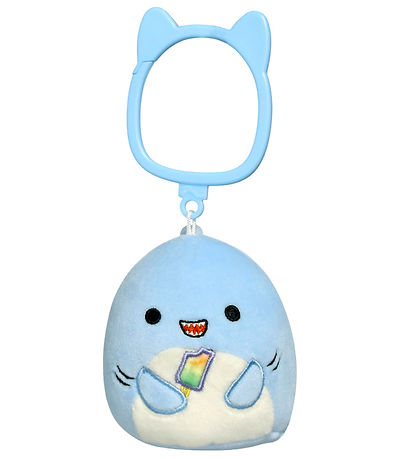 Squishmallows Bamse - 9 cm - Rey Shark - Clip-On