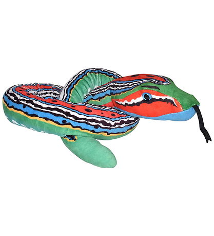 Wild Republic Bamse - 137 cm - Green Blue Red Slange