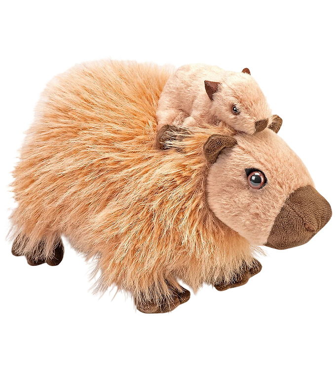 Wild Republic Bamse - 23 cm - Mom And Baby Capybara