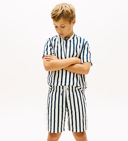 Tommy Hilfiger Shorts - Dark Night Navy Stripe Blue