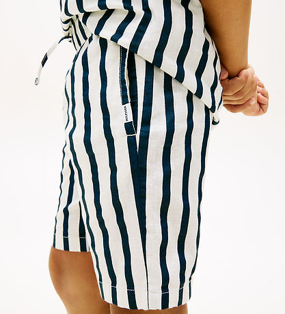 Tommy Hilfiger Shorts - Dark Night Navy Stripe Blue