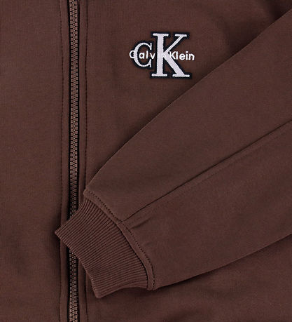 Calvin Klein Cardigan - Terry - Rocky Road Brown