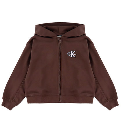 Calvin Klein Cardigan - Terry - Rocky Road Brown