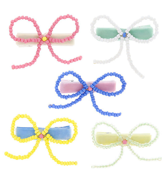 Meri Meri Hårspænder - 5-pak - Beaded Bow