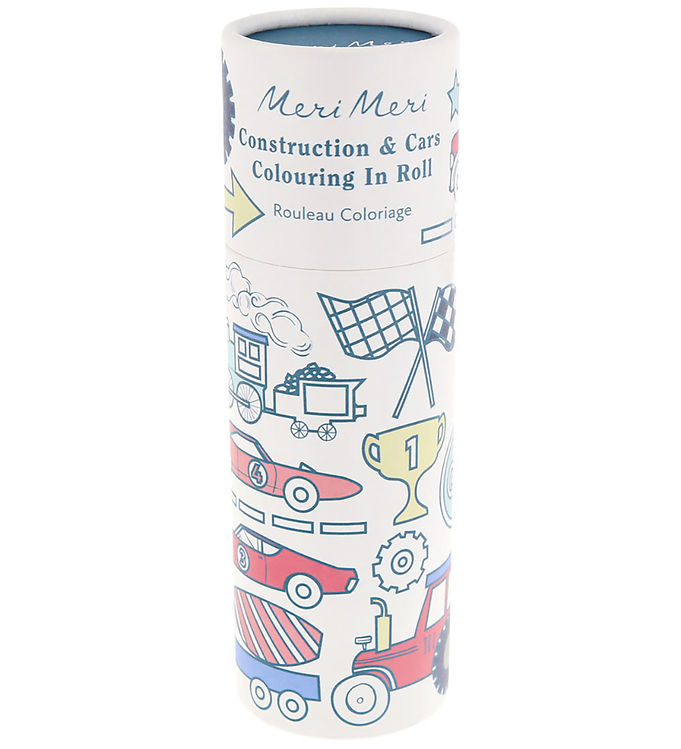 Meri Meri Rulle Til Farvelægning - Byggeri Og Biler