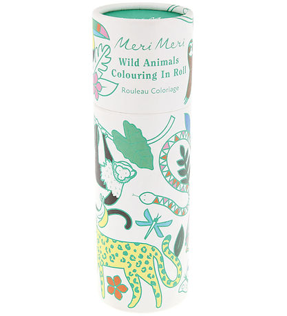 Meri Meri Rulle Til Farvelægning - Vilde Dyr