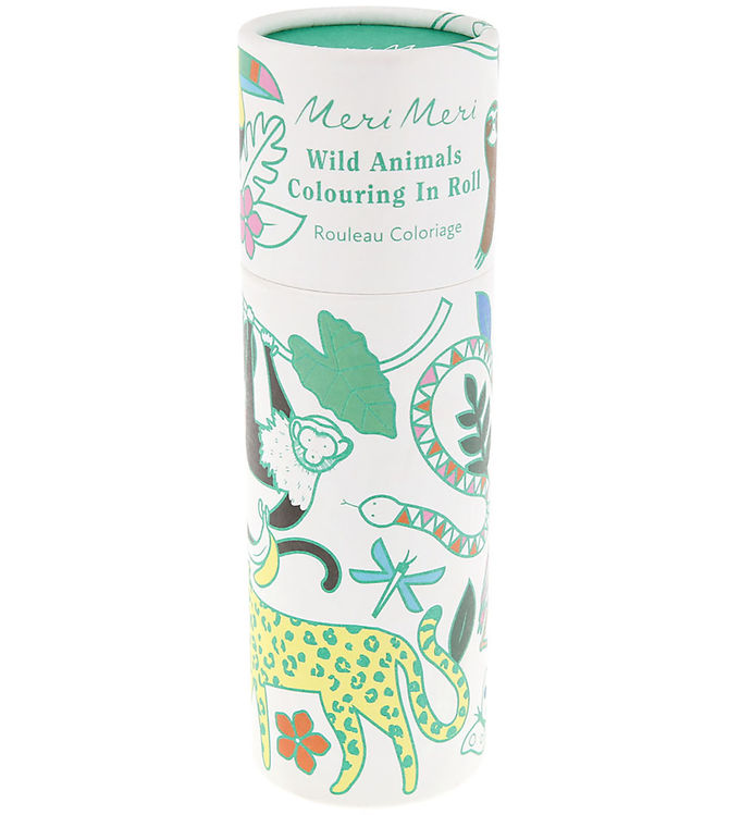 Meri Meri Rulle Til Farvelægning - Vilde Dyr