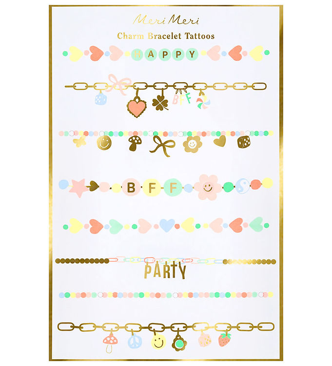 Meri Meri Tatoveringer - Charm Bracelet