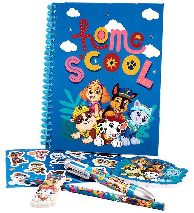 Paw Patrol Skrivesæt m. Multifarvet Kuglepen