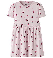 Name It Kjole - Bomuld/Modal - NmfHaline - Cradle Pink m. Glimme