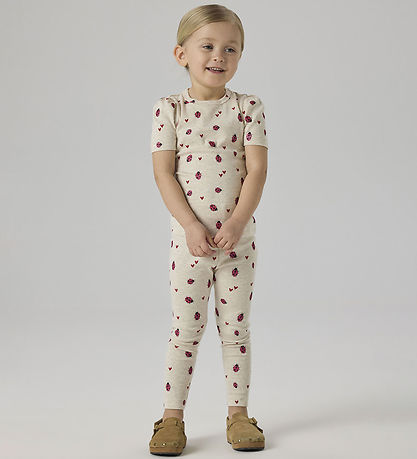 Name It Leggings - Bomuld/Modal - NmfHaline - Peyote Melange m. 