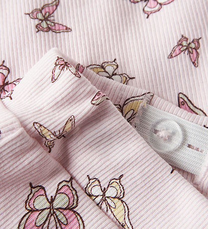 Name It Cykelshorts - Rib - NmfVemma - Cradle Pink/Butterflies