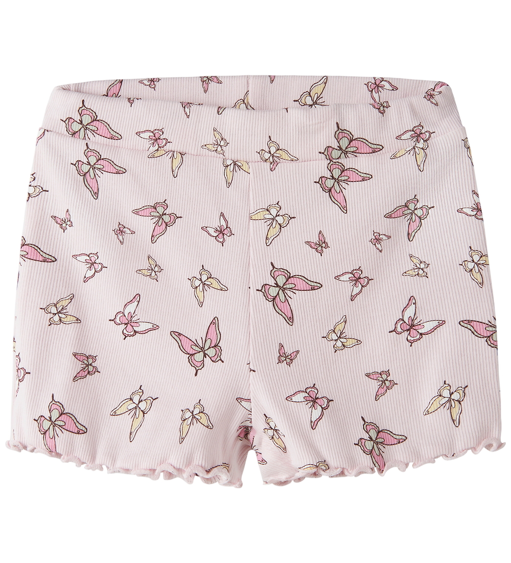 Name It Radlershorts - Rib - NmfVemma - Cradle Pink/Fliegen - Name It - 2 Jahre (92) - Shorts