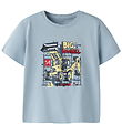 Name It T-shirt - NmmVagno - Blue Fog/Excavator