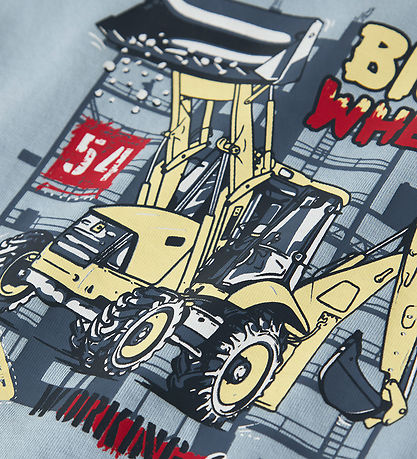 Name It T-shirt - NmmVagno - Blue Fog/Excavator
