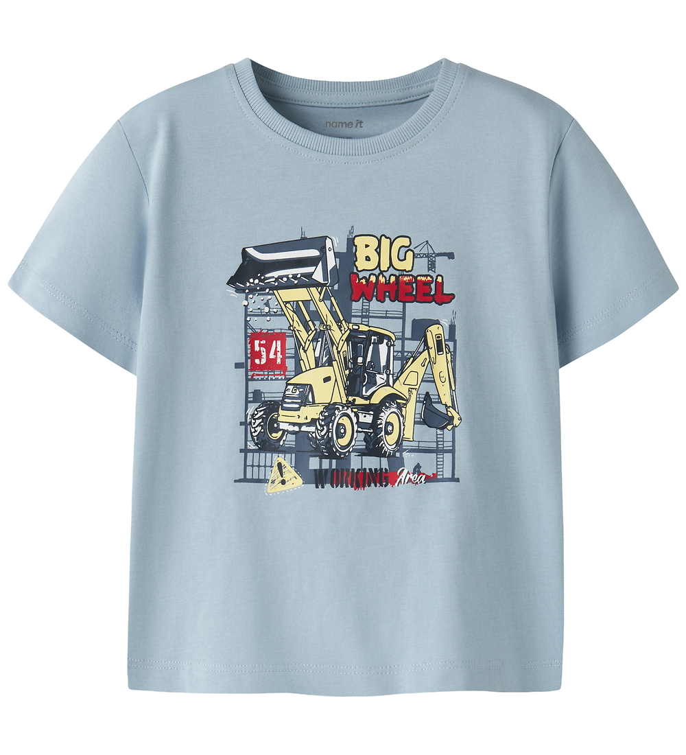Name It T-Shirt - NmmVagno - Blue Nebel-/Bagger - Name It - 4 Jahre (104) - T-Shirts