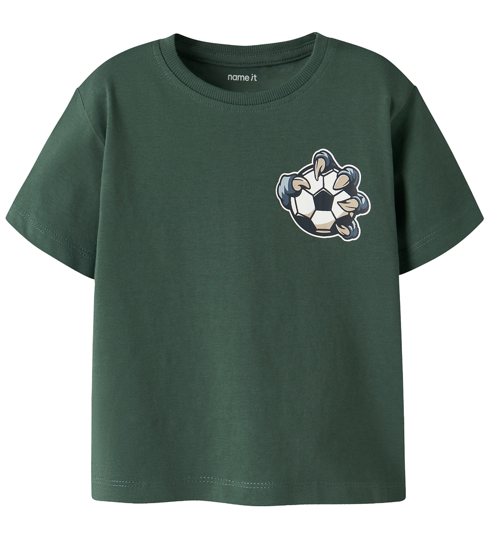 Name It T-Shirt - NmmVagno - Garden Formschnitt Dino Hand - Name It - 3 Jahre (98) - T-Shirts