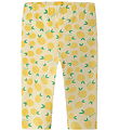 Name It Leggings - NmfVivian - Double Cream/Lemons