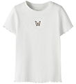 Name It T-shirt - Rib - NmfVivemma - Bright White/Butterfly