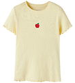 Name It T-shirt - Rib - NmfVivemma - Double Cream/Apples