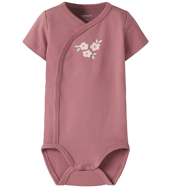 Name It Slå-om Body k/æ - NbfVubie - Mesa Rose/Flowers m. Glimme