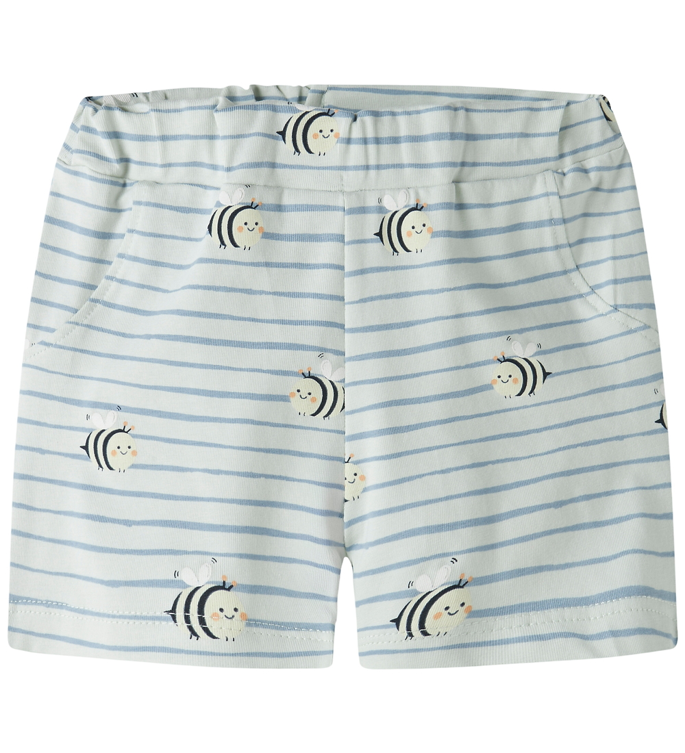 Name It Shorts - NbmVroels - Pale Aqua/Bee - Name It - 74 - Shorts