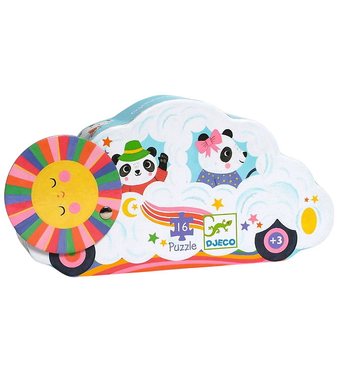 Djeco Puslespil - 16 Brikker - Cloud Car
