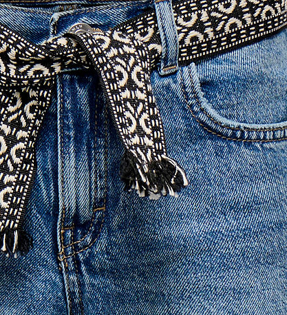 Kids Only Shorts - KogElla - Light Medium Blue Denim m. Bælte