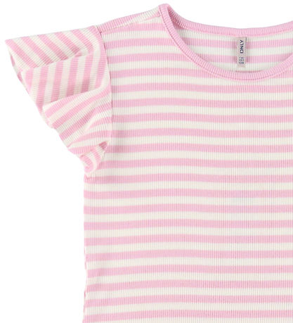 Kids Only T-shirt - KogBelia - Roseate Spoonbill/CLoud Dancer