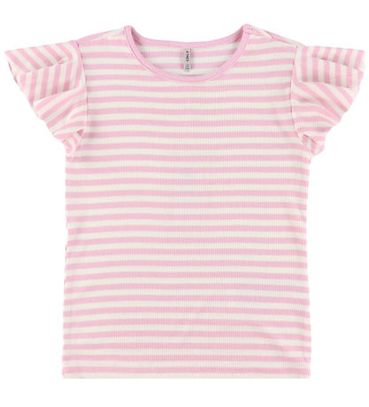 Kids Only T-shirt - KogBelia - Roseate Spoonbill/CLoud Dancer