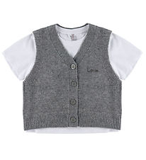 Kids Only Waistcoat/T-shirt - CookCorinne - Medium+ Grey Melange
