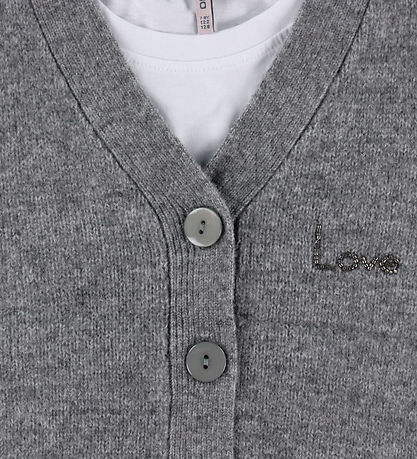 Kids Only Vest/T-shirt - KogCorinne - Medium Grey Melange/T-shir
