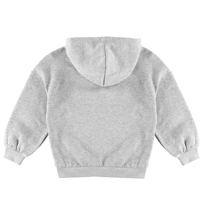 Kids Only Hættetrøje - KogMarita - Light Grey Melange/Heart