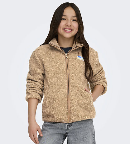 Kids Only Fleecejakke - Teddy - KogEva - Cuban Sand