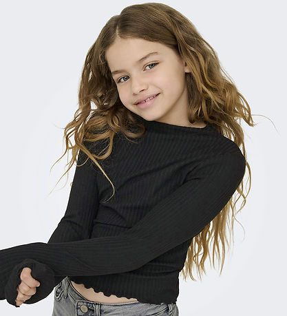 Kids Only Bluse - Rib - KogEmma - Sort
