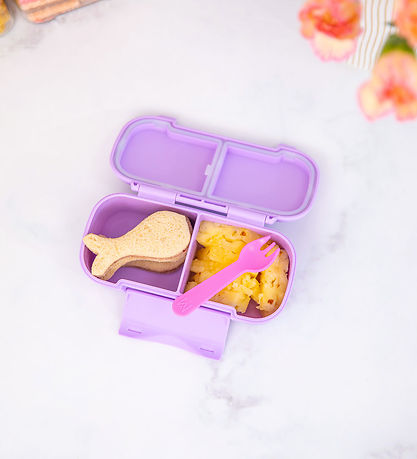 Montiico Snackboks m. 2 Rum - Bento Snack - Lilac