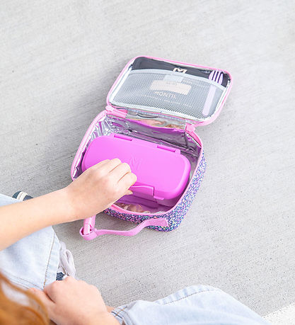 Montiico Snackboks m. 2 Rum - Bento Snack - Fuchsia