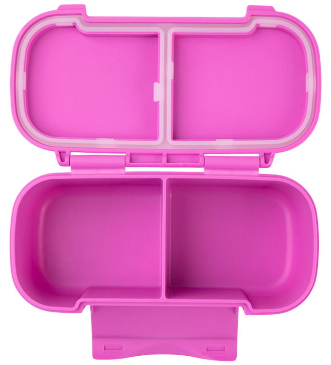 MontiiCo Snackboks m. 2 Rum - Bento Snack - 425 ml - Fuchsia
