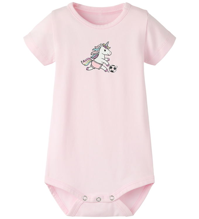 Name It Body k/æ - NbfHutina - Flushing Pink m. Enhjørning