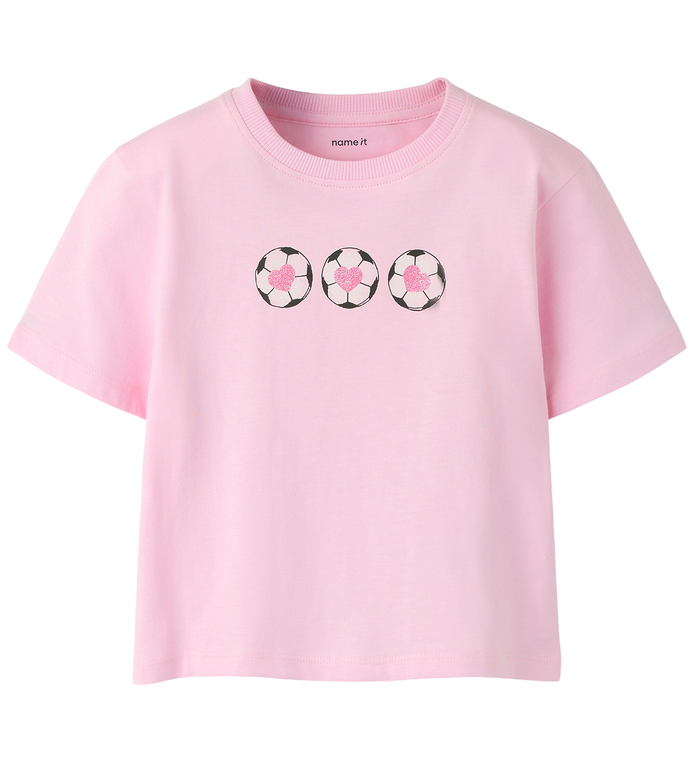 Name It T-Shirt - NmfHinny - Sweet Lilac m. Glitzer - Name It - 2 Jahre (92) - T-Shirts