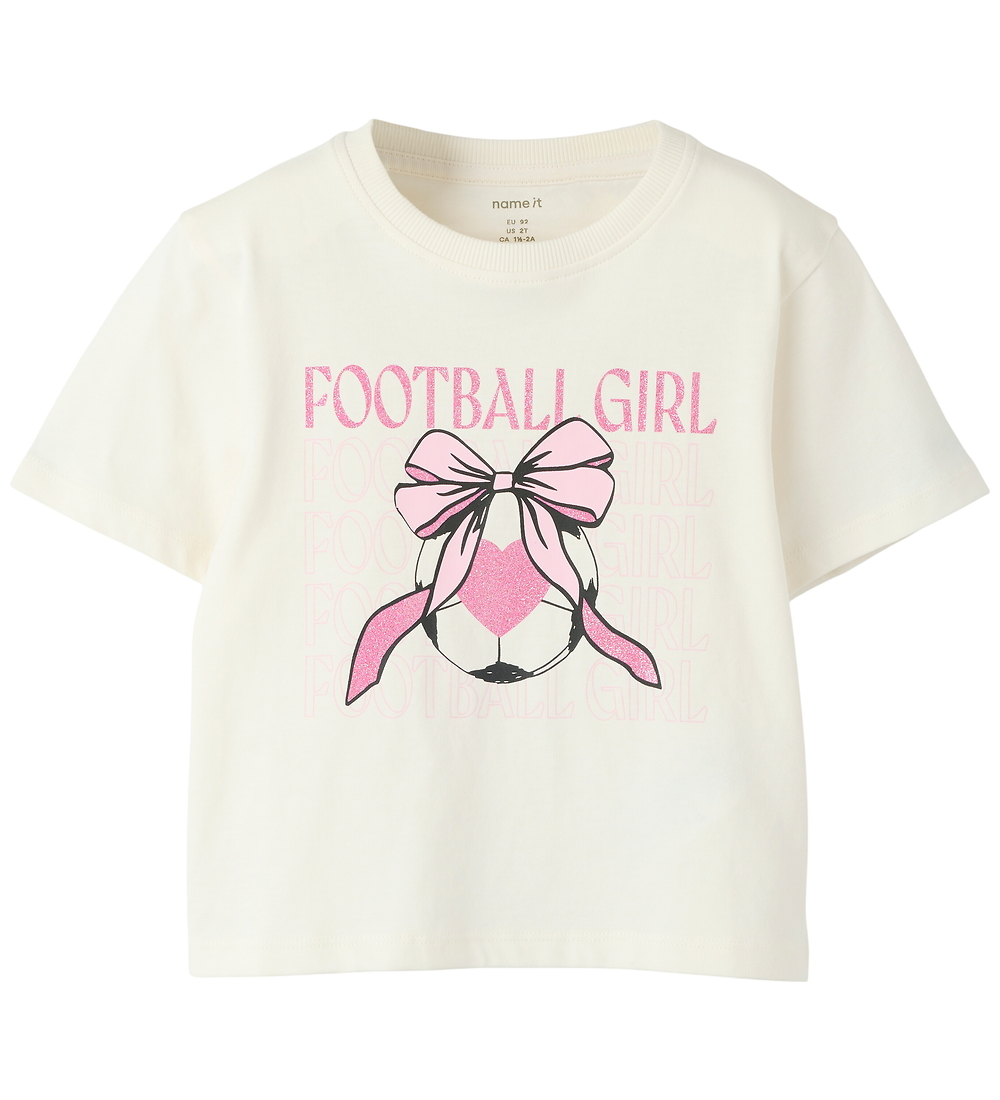 Name It T-Shirt - NmfHinny - Cloud Tänzerin m. Glitzer - Name It - 2 Jahre (92) - T-Shirts
