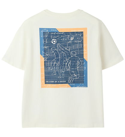 Name It T-shirt - NkfHimas - Cloud Dancer/The story of a soccer