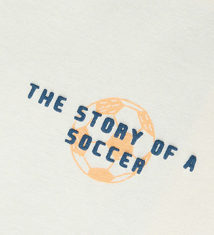 Name It T-shirt - NkfHimas - Cloud Dancer/The story of a soccer