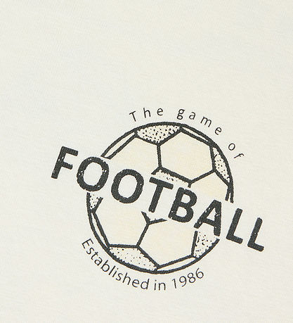 Name It T-shirt - NkfHimas - Cloud Dancer/The game of football