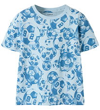 Name It T-shirt - NmmHootball - Subdued Blue