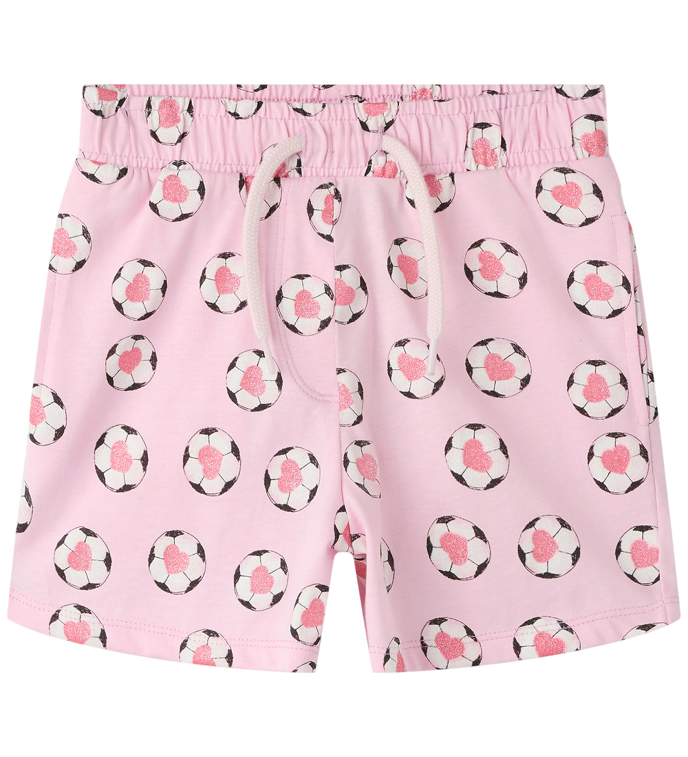 Name It Korte Broeken - NmfHelana - Sweet Lilac m. Glitter - Name It - 1 jaar (80) - Korte Broeken