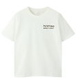 Name It T-shirt - NkmHalman - Cloud Dancer/Lemon