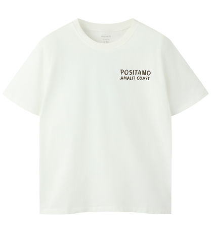 Name It T-shirt - NkmHalman - Cloud Dancer/Lemon